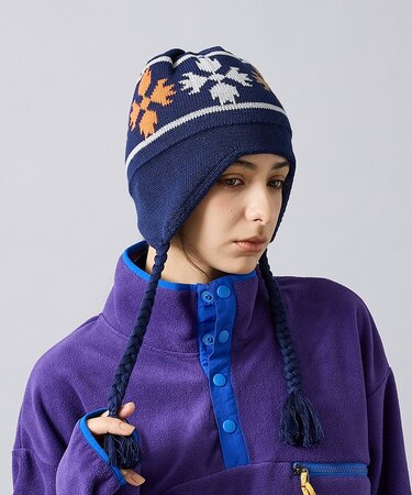 【POLER / ポーラー】BEAR PAW FLAP BEANIE /  フラ