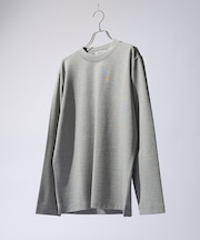 【SMART CLOSET/WEB限定】抗菌防臭 ポンチモックネック 長袖Tシャ