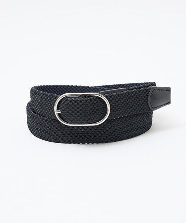 【ABAHOUSE　les essentiels】リバーシブルゴムメッシュベルト