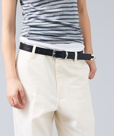 Puntale Leather Plain Belt/ ウエスタンベルト/プンタ