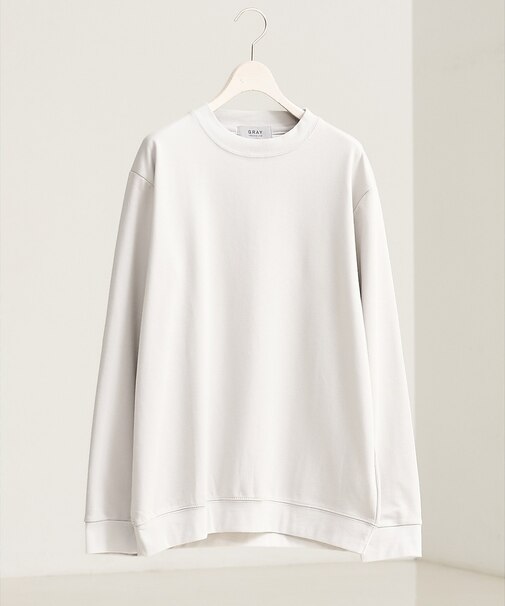 【SMART CLOSET】シルキータッチ モックネック 長袖Tシャツ