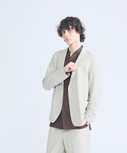 【セットアップ対応】デニムライクツイル シングルジャケット