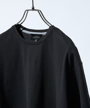 シュリンク天竺 クルーネック半袖Tシャツ