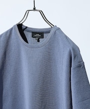 シュリンク天竺 クルーネック半袖Tシャツ