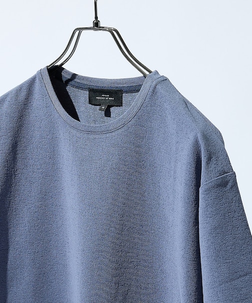 シュリンク天竺 クルーネック半袖Tシャツ