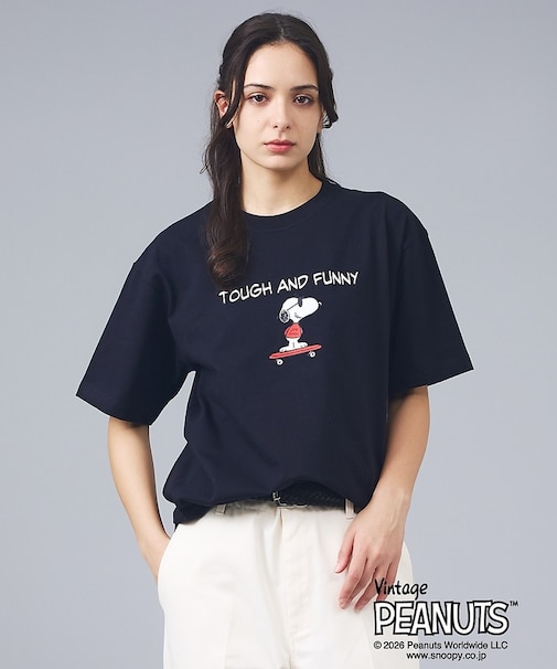 【PEANUTS x BEEFY-T】クルーネック半袖Tシャツ / 26SS /