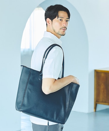 【ON/OFF兼用】ネオシボレザー トートバッグ / A4サイズ収納可能