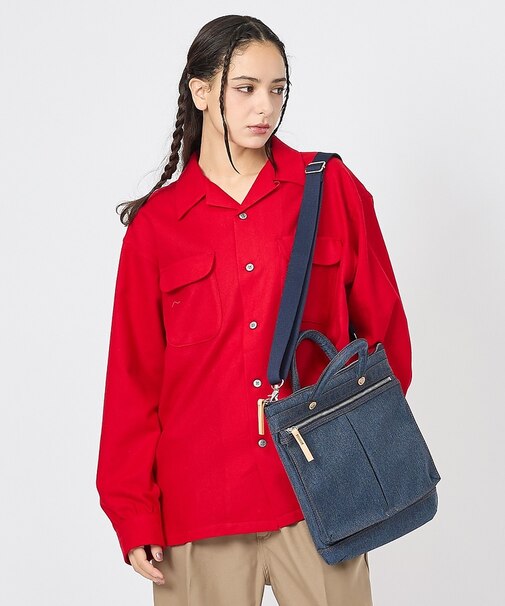 【HandHARVEST】デニムバージョン ヘルメットBAG/ショルダーバッグF