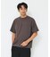 【ヘリンボーン柄】ジャガード モックネック 半袖 Tシャツ / アンサンブル対応