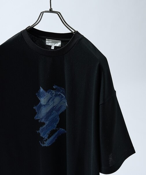 アブストラクト グラフィック プリントTシャツ / オーバーサイズ