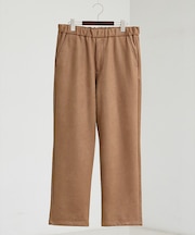 【セットアップ対応】ツイル柄 フェイクスエード ルーズテーパード イージーパンツ