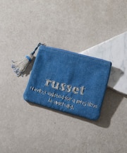 【インド刺繍】フラットポーチ