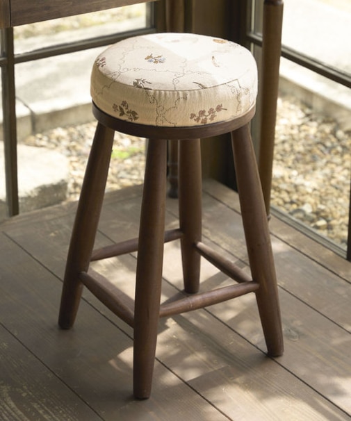 《WEB限定商品》レトロフラワースツール/浪漫インテリア