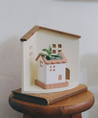 おうちコーナーラック1段／おうち植物