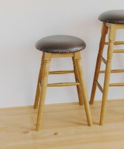 《WEB限定商品》フェイクレザースツール/natural vintage
