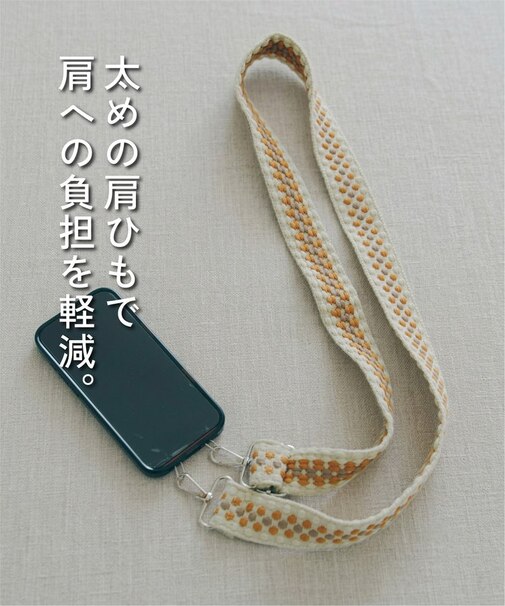 ドットジャガードテープスマホストラップ