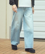 【UNISEX/3サイズ展開】ワイドストレートデニム