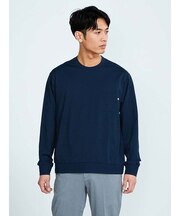 【SPALDING】ラウンドネックプルオーバー ホワイト/ブラック/ネイビー