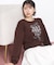 リボンブーケロゴ刺繍スウェット