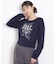 リボンブーケロゴ刺繍スウェット