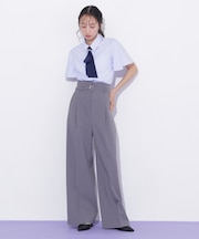 〈セットアップ対応〉サマーツイルワイドパンツ