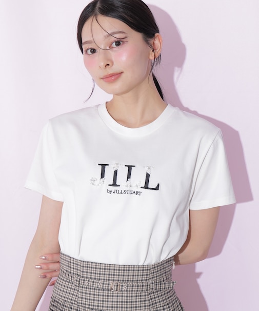 オーガニックコットンビジューロゴTシャツ