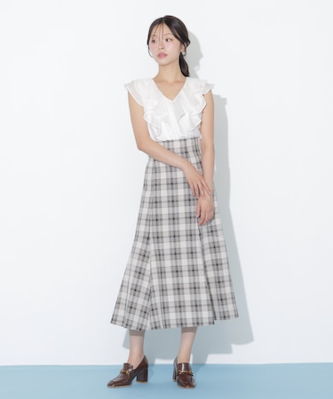 バックリボンマーメイドスカート