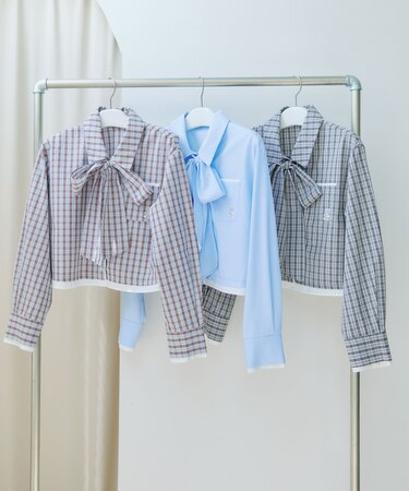 〈BEARシリーズ〉クロップドシャツ