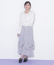 ランダムプリーツシアースカート