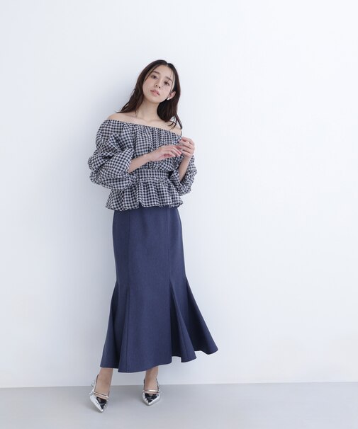 ヘム切替マーメイドスカート