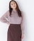 ハイネックボリュームシアーブラウス　26AW