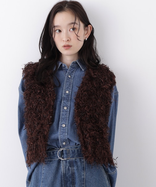 〈N.〉フェザーヤーンニット