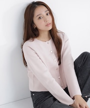 フラワーボタンニットジャケット 26AW