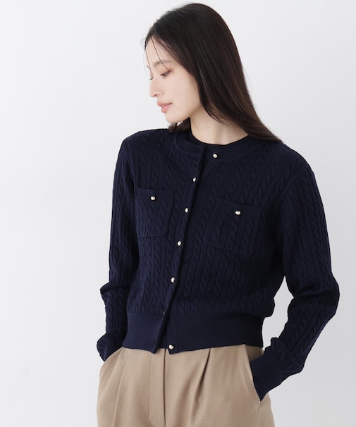 <一部店舗・mix.tokyo 限定カラー:レッド>ミニケーブルアンサンブル 26AW