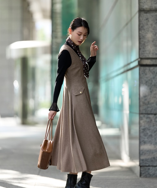 シアーフレアカフスリブニット 26AW