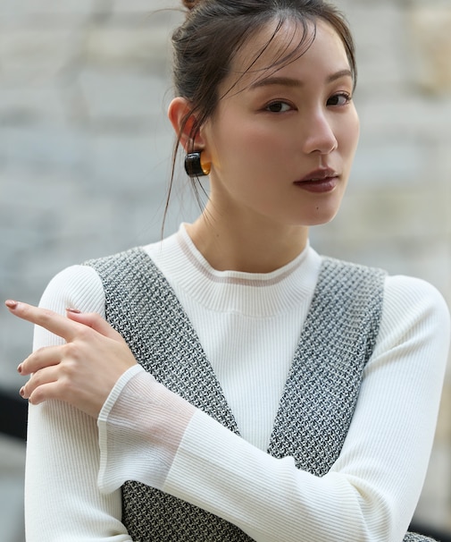 シアーフレアカフスリブニット 26AW