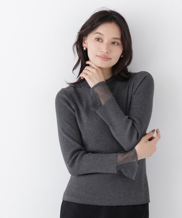 シアーフレアカフスリブニット 26AW
