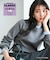 ストライプフリルネックニット 26AW
