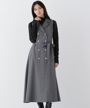 <一部店舗・mix.tokyo 限定カラー:ブラウンミックス>トレンチジャンスカ 26AW