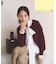 ＜EC限定カラー：ネイビー系＞＜ちょうど、いい服＞“それどこの？”褒められ配色カーディガン 26AW