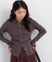 〈N.〉ポロカラーリブニット 26AW