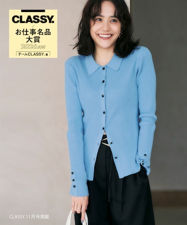 〈N.〉ポロカラーリブニット 26AW