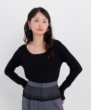 〈N.〉アイレットニット