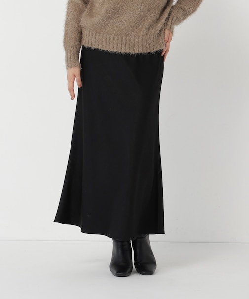 バイアスサテンナロースカート　26FW