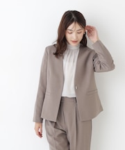 <マシンウォッシャブル>ウーステッドライク SETUP ジャケット 26AW