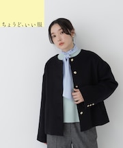 <WEB限定カラー:モカ><ちょうど、いい服>“いつもの”が見違えるハーフコート 26FW