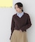 ＜WEB限定カラー：ライトグリーン＞＜ちょうど、いい服＞品よく、ゆるく。スキッパーニット　26FW