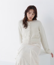 フリンジトリムツイードカーディガン 26AW