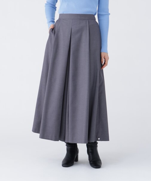 〈NAVY NAVY〉 裾幅調整ができるスカートみたいなワイドパンツ