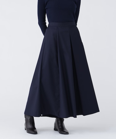 〈NAVY NAVY〉 裾幅調整ができるスカートみたいなワイドパンツ